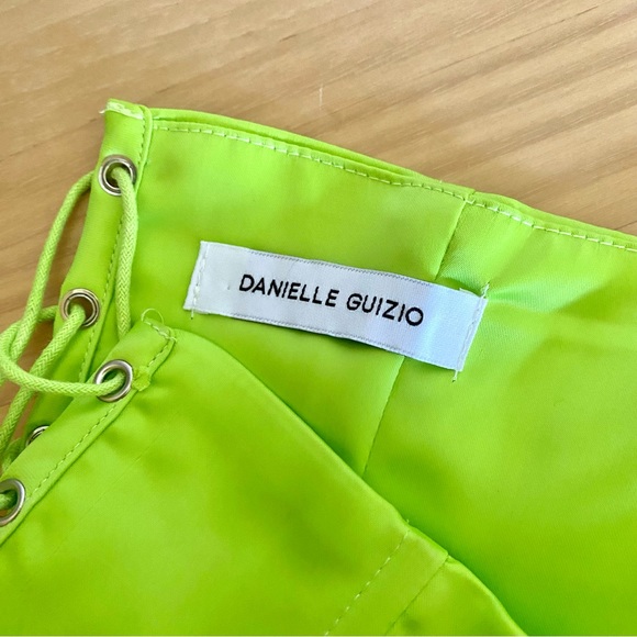 Danielle Guizio satin corset bustier top green - Picture 5 of 11